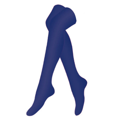 Rose Navy Blue Black Thigh High Compression Socks(3 Pairs) - Navy Blue - S/M - image 8