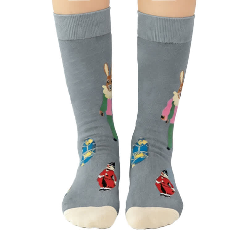 Easter Mushroom Ribbed Quarter Socks (3 Pairs) - image 3