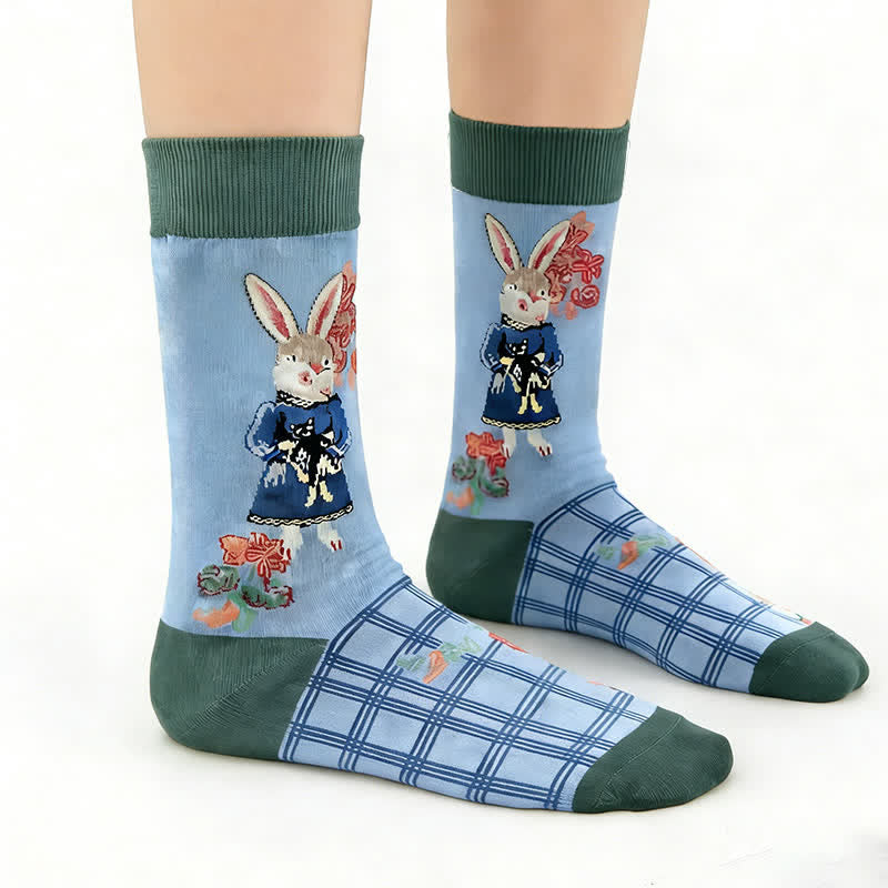 Easter Mushroom Ribbed Quarter Socks (3 Pairs) - image 2