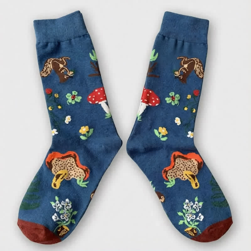 Easter Mushroom Ribbed Quarter Socks (3 Pairs) - image 4