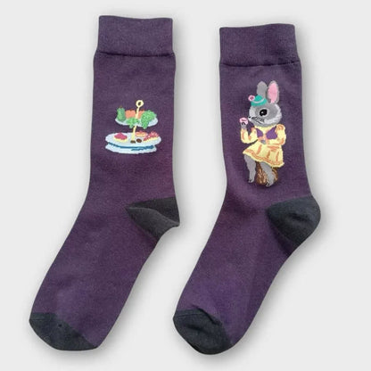 Easter Rabbit Quarter Socks(3 Pairs) - image 6