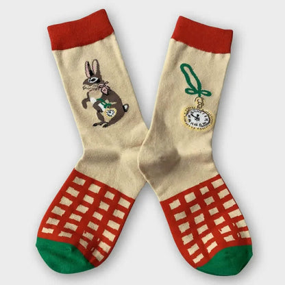 Easter Rabbit Quarter Socks(3 Pairs) - image 4