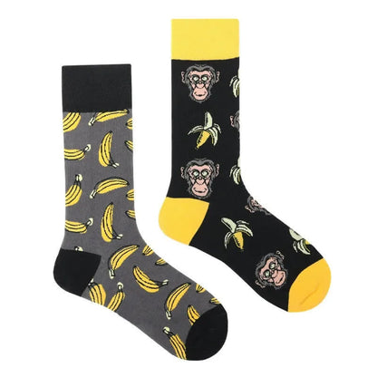 Playful Banana Monkey Quarter Socks - image 1