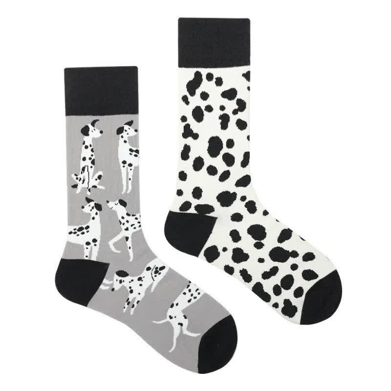 Dalmatian Cartoon Quarter Socks - image 1