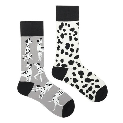 Dalmatian Cartoon Quarter Socks - image 1