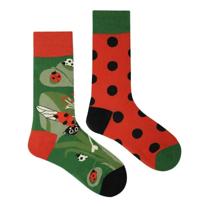 Ladybug Polka Dots Quarter Socks - image 1