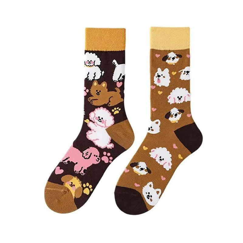 Cute Dog Quarter Socks - image 1