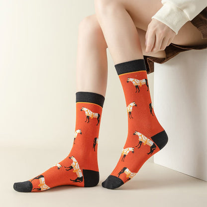 Cartoon Horse Quarter Socks(3 Pairs) - image 5