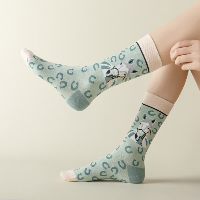 Cartoon Horse Quarter Socks(3 Pairs) - image 4