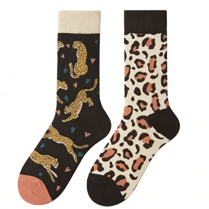 Cool Leopard Quarter Socks - image 1