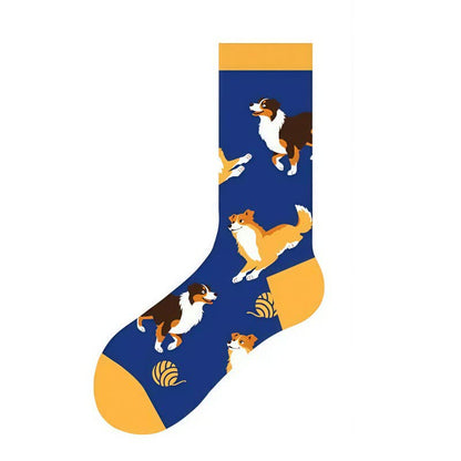 Playful Cartoon Quarter Socks(4 Pairs) - image 1