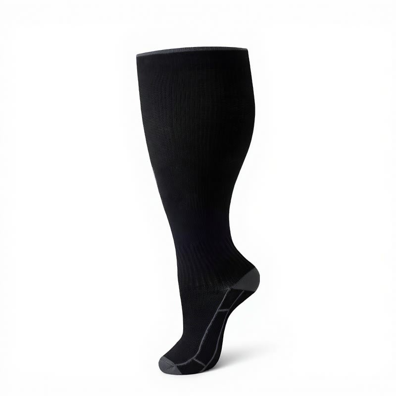Plus Size Classic Solid Compression Socks - image 11