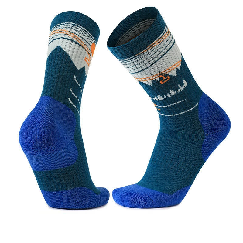 Wool Cushioned Hiking Quarter Socks - Blue - EU35-39(US2-6) - image 4