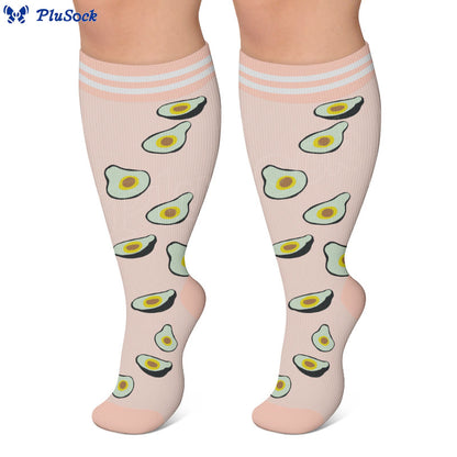 Plus Size Fruity Fun Compression Socks - image 3