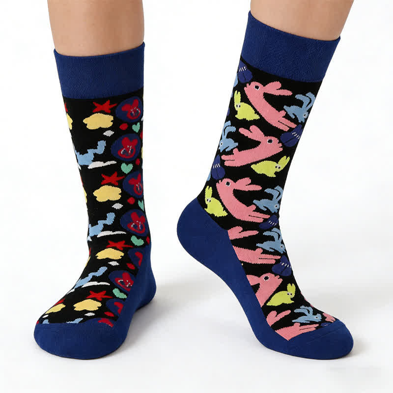 Cute Bunny Quarter Socks - image 0