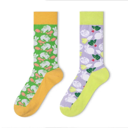 Cute Rabbit Running Quarter Socks - image 1