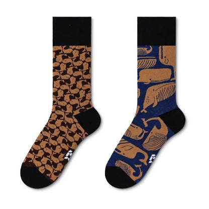 Cartoon Whale Quarter Socks - image 1