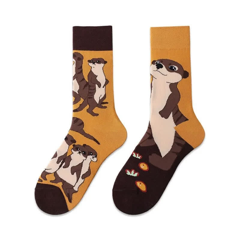 Mongoose Cartoon Quarter Socks - image 1