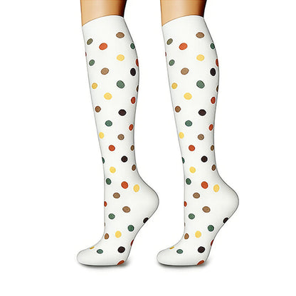 Heart Dots Star Compression Socks(6 Pairs) - image 2