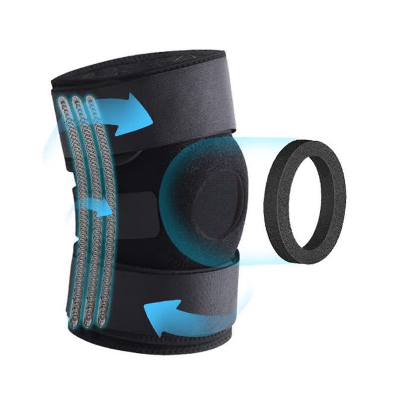 Patella Support Knee Brace - Black - 7XL/8XL - image 2