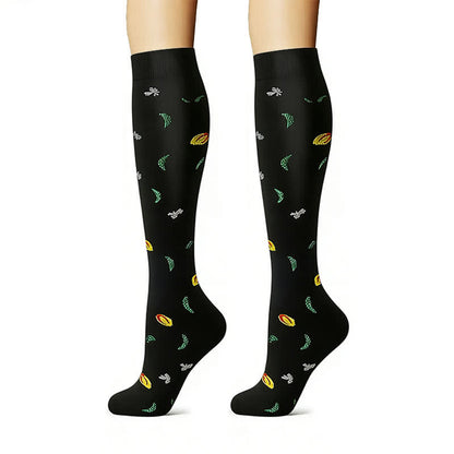 Floral Garden Embroidered Compression Socks(6 Pairs) - image 4