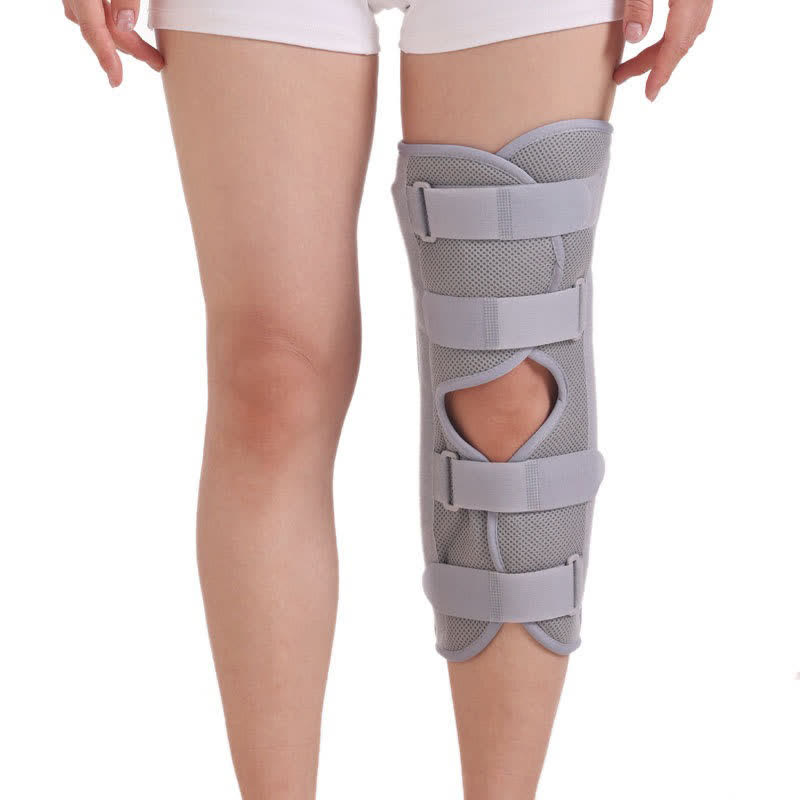 Breathable Open Patella Knee Brace - Grey - L - image 0