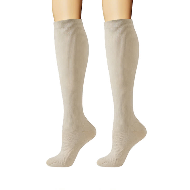Minimal Solid Style Compression Socks(6 Pairs) - image 2