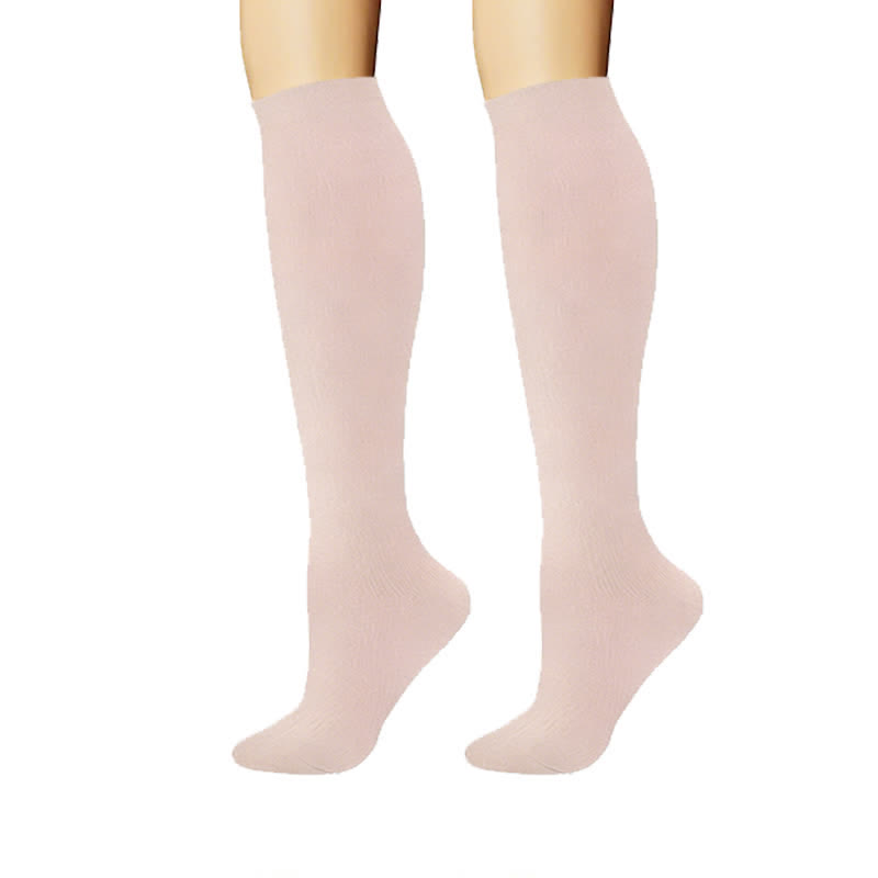 Clean Soft Solid Color Compression Socks(6 Pairs) - image 3