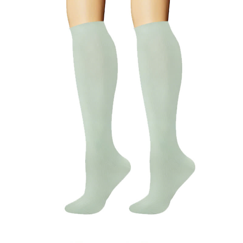 Clean Soft Solid Color Compression Socks(6 Pairs) - image 5