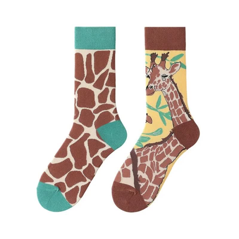 Playful Giraffe Quarter Socks - image 1