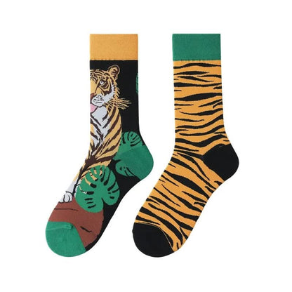 Forest Tiger Quarter Socks - image 1