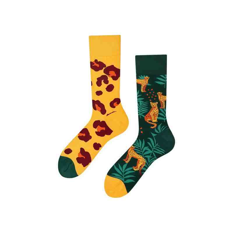 Cartoon Leopard Quarter Socks - image 1