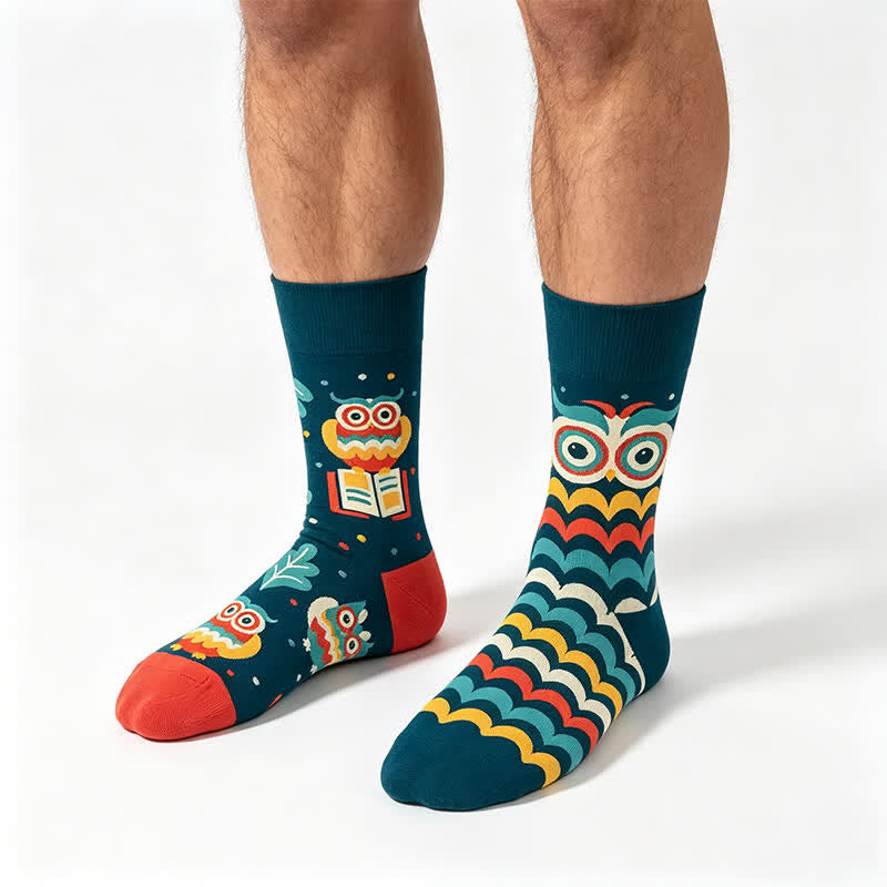 Night Owl Quarter Socks - Green - EU35-43(US2-9) - image 0