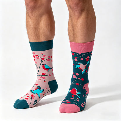 Cartoon Cute Bird Quarter Socks - Pink - EU35-43(US2-9) - image 0