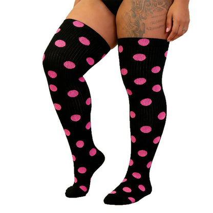 Polka Dots Heart Striped Thigh High Socks - image 9