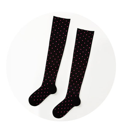 Polka Dots Heart Striped Thigh High Socks - image 14