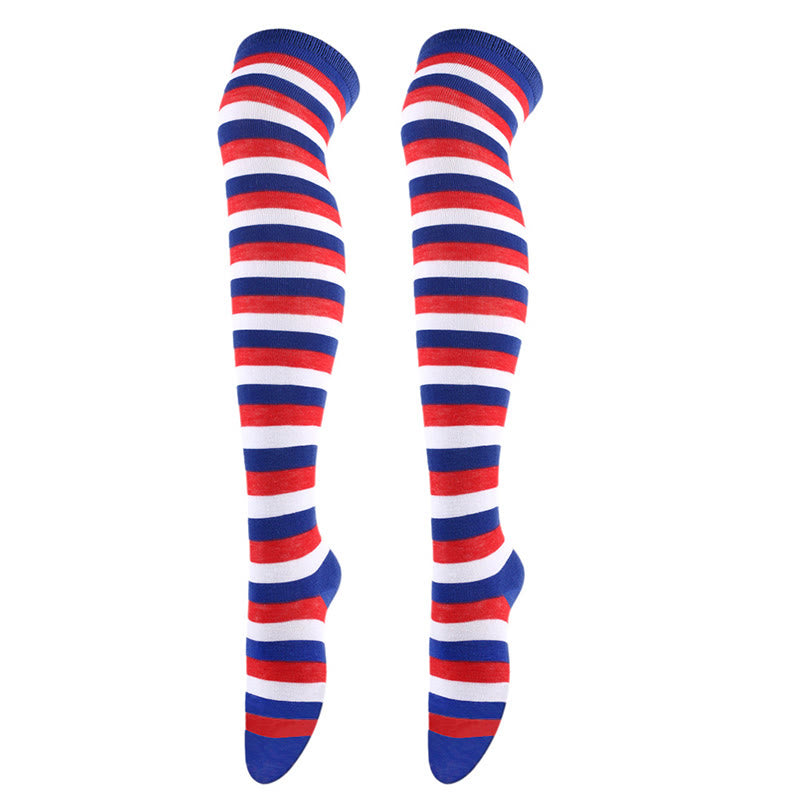 Star Stripe Thigh High Socks(3 Pairs) - image 4