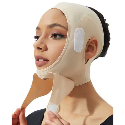 Post Surgery Full Face Sculpting Compression Headgear - Nude - XXL - image 0