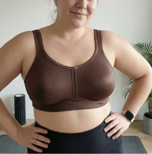 Scoop Neck Wide Strap Wireless Bra - image 0