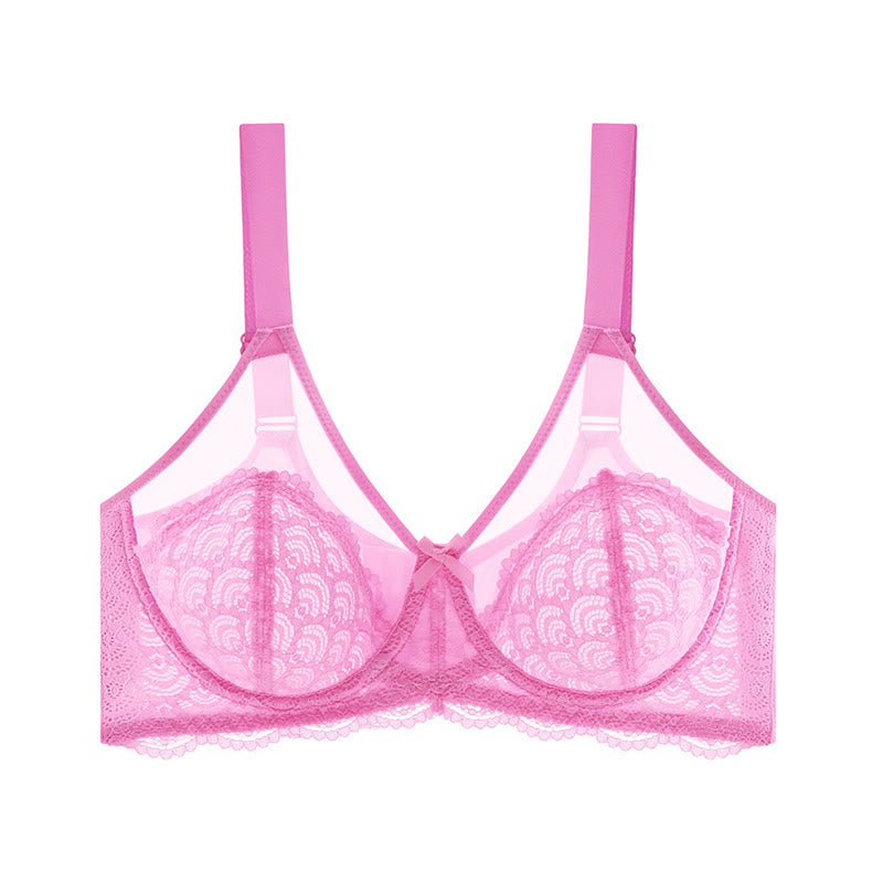 Supportive Lace Comfort Full Coverage Bra - Pink - 46 - F - image 7
