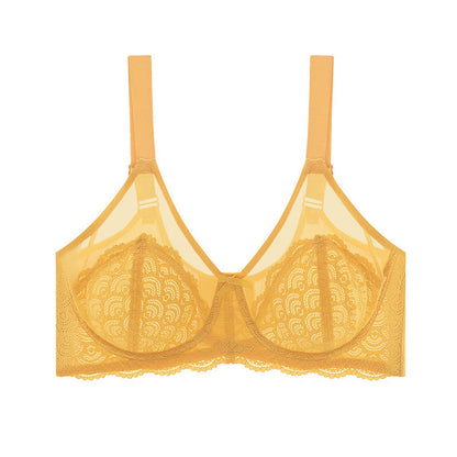 Supportive Lace Comfort Full Coverage Bra - Yellow - 46 - F - image 8