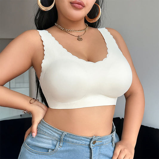 Seamless Wide Strap Wireless Bra - image 0