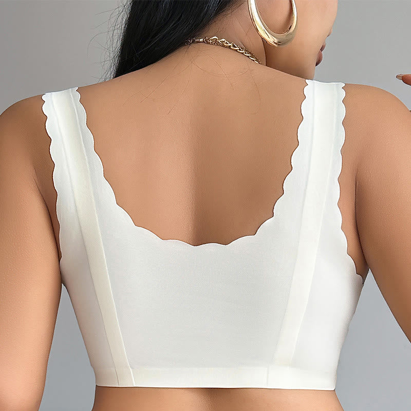 Seamless Wide Strap Wireless Bra - image 3