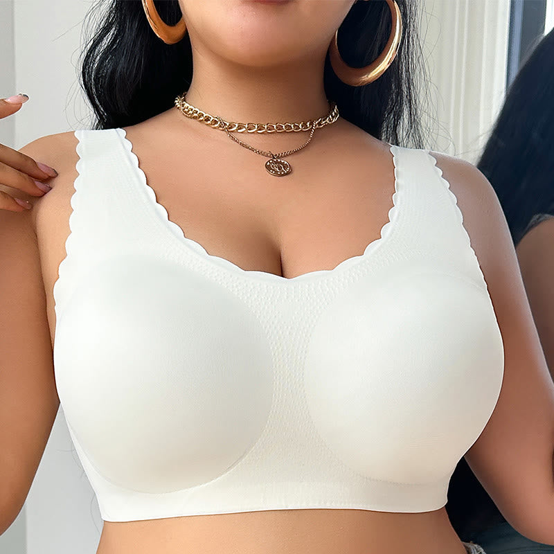 Seamless Wide Strap Wireless Bra - image 2