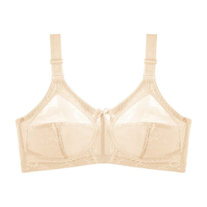 Lace Bow Full Coverage Bras - Nude - 50 - D - image 9