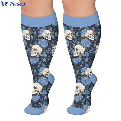 Plus Size Kapok Skull Compression Socks - image 3
