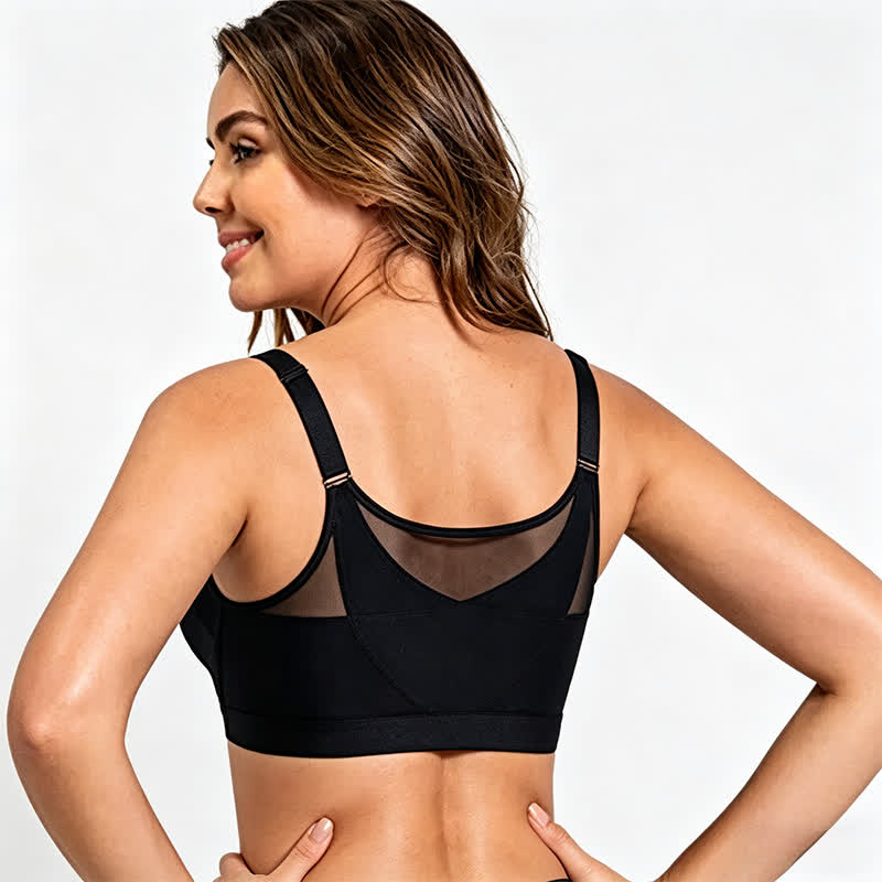 Front Closure Support Wireless Bra - image 3