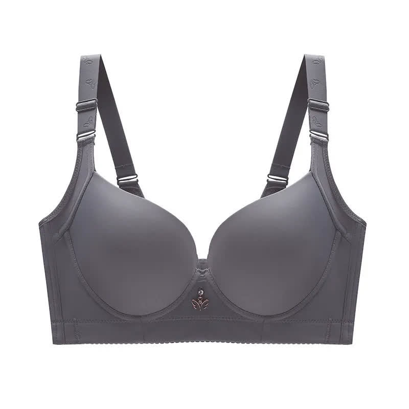 Seamless Soft Underwire Bra - Grey - 48 - D - image 2