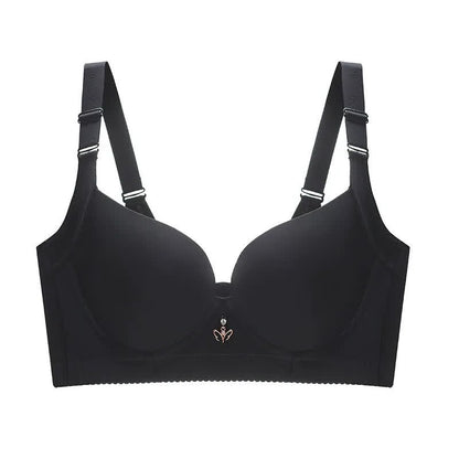 Seamless Soft Underwire Bra - Black - 48 - D - image 4
