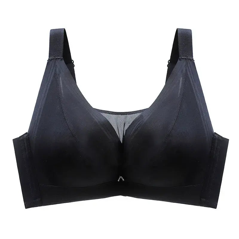 Seamless Comfort Underwire Bra - Black - 46 - E - image 5